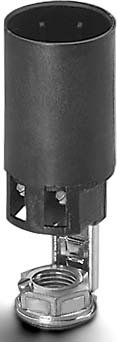 Houben Fassung E14 f.Kerzen sw,85mm,10mm Bohr. 109814