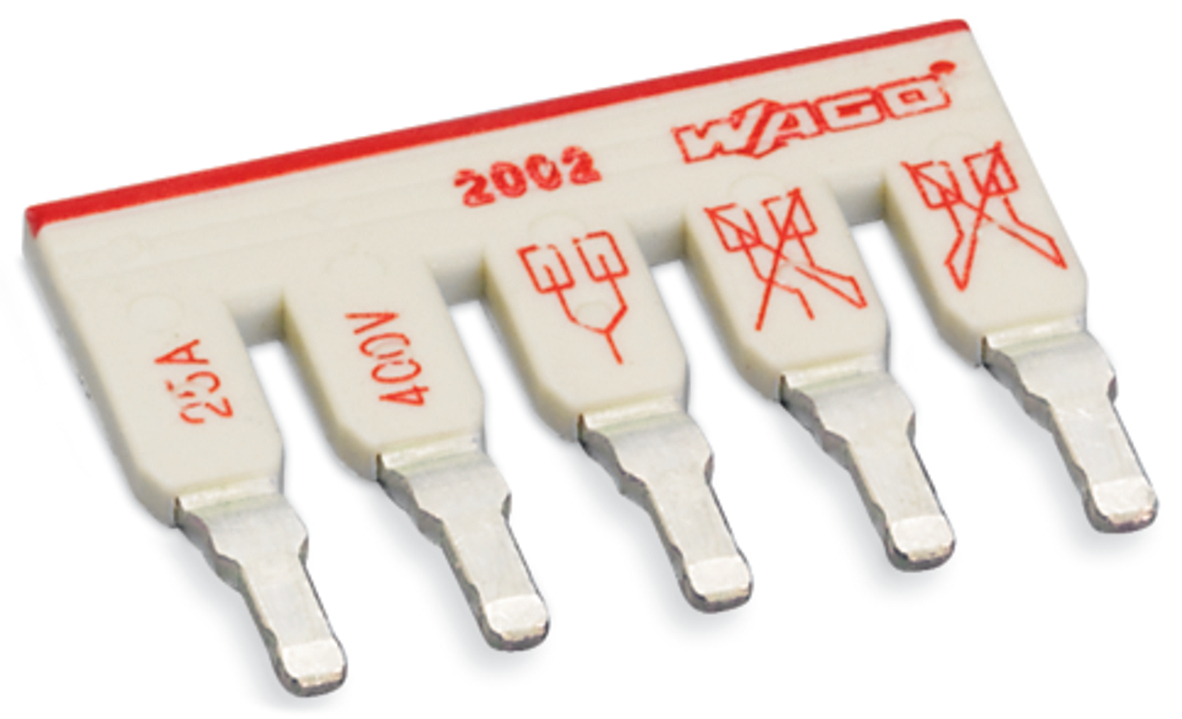 WAGO GmbH & Co. KG Schachtelbrücker lgr. 5-fach,isoliert 2002-475 WAGO GmbH & Co. KG Schachtelbrücker lgr. 5-fach,isoliert 2002-475