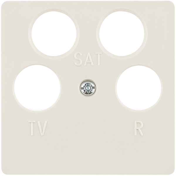 Berker Zentralplatte ws f.4Loch Antennendose 148402