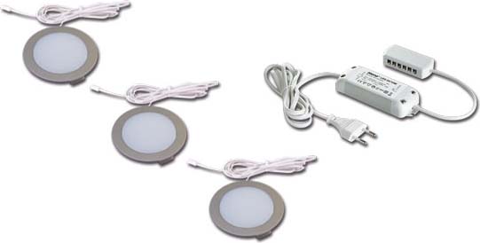 Hera 3er-Set LED-Einbauleuchte 4W ww eds +LED24/15W 61056303002 EEK G (Spektrum A bis G )