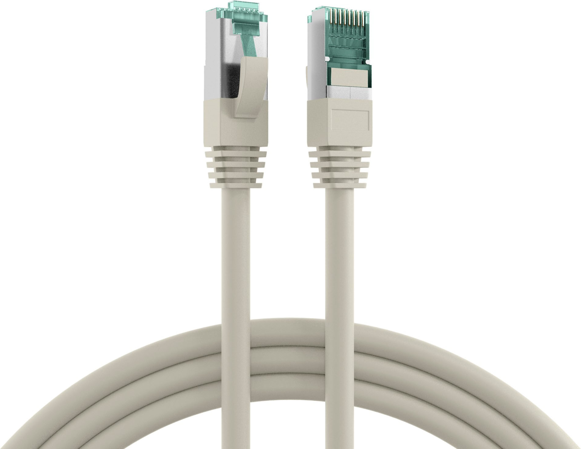 EFB-Elektronik Patchkabel Cat.6A S/FTP RJ45 EC6000A 0.5m gr