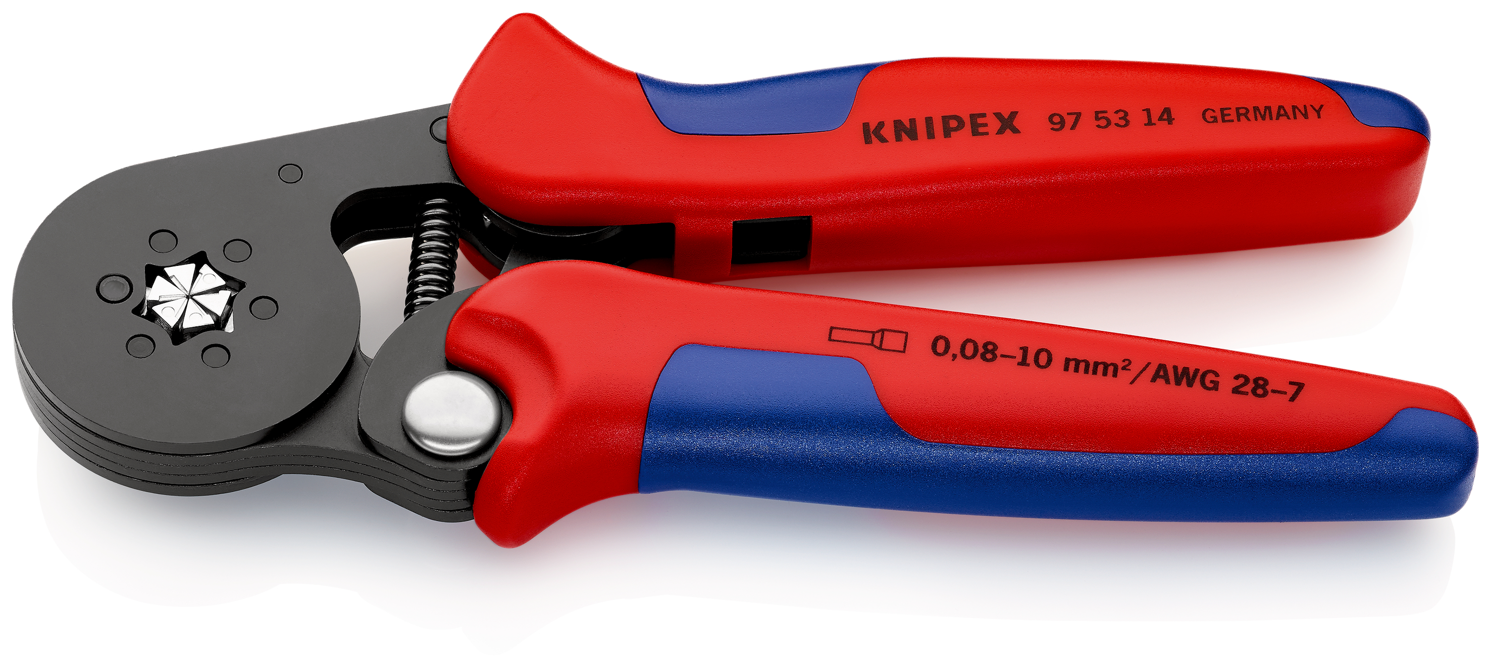 Knipex-Werk Crimpzange f.Aderendh. 180mm 97 53 14 SB