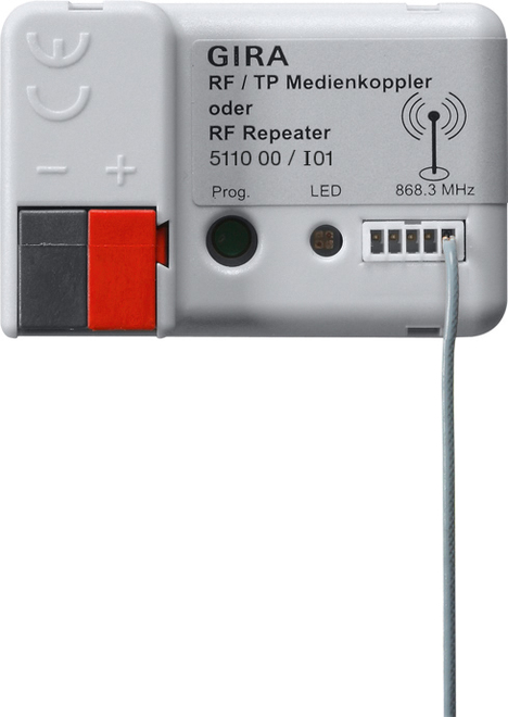 Gira KNX RF/TP Medienkoppler RF-Repeater 511000