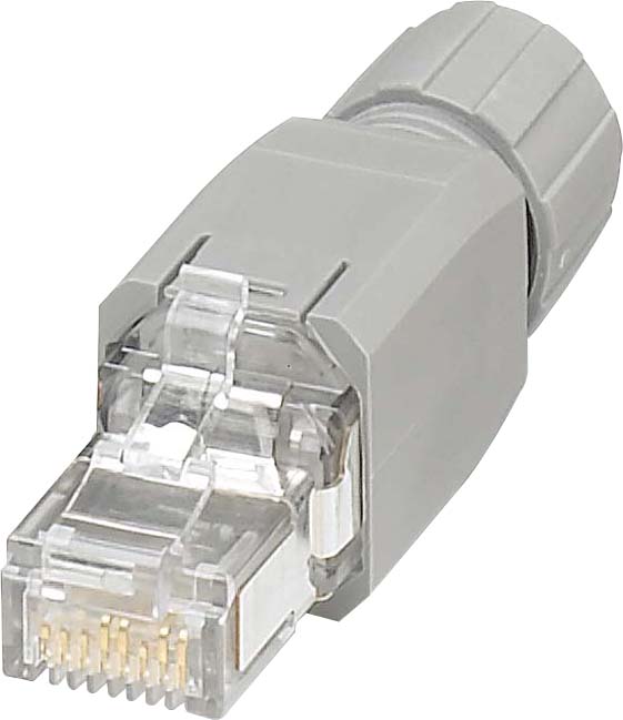 Phoenix Contact RJ45-Steckverbinder Cat5e, 4-pol, grau VS-PN-RJ45-5-Q/IP20