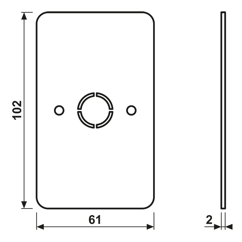 Jung Bodenplatte flammwidrig 328-622