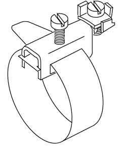 Kleinhuis Erdungs-Bandschelle mit Anschlußklemme 37/0