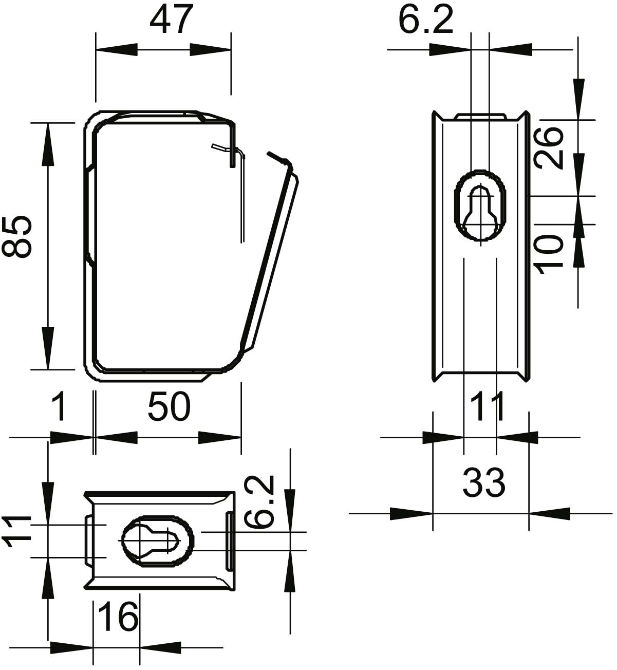 OBO Bettermann Vertr Grip Sammelhalter 30x NYM3x1,5 2031 M 30 FS