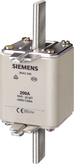 Siemens Dig.Industr. NH-Sicherungseinsatz G3 425A 500AC/440VDC 3NA3362