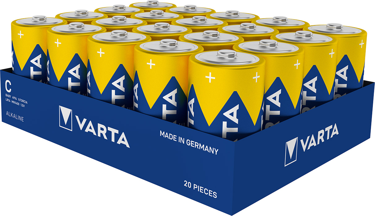20 STK Varta Cons.Varta Batterie Longl.Power C Baby, R14, Al-Mn 4914 Stk.1