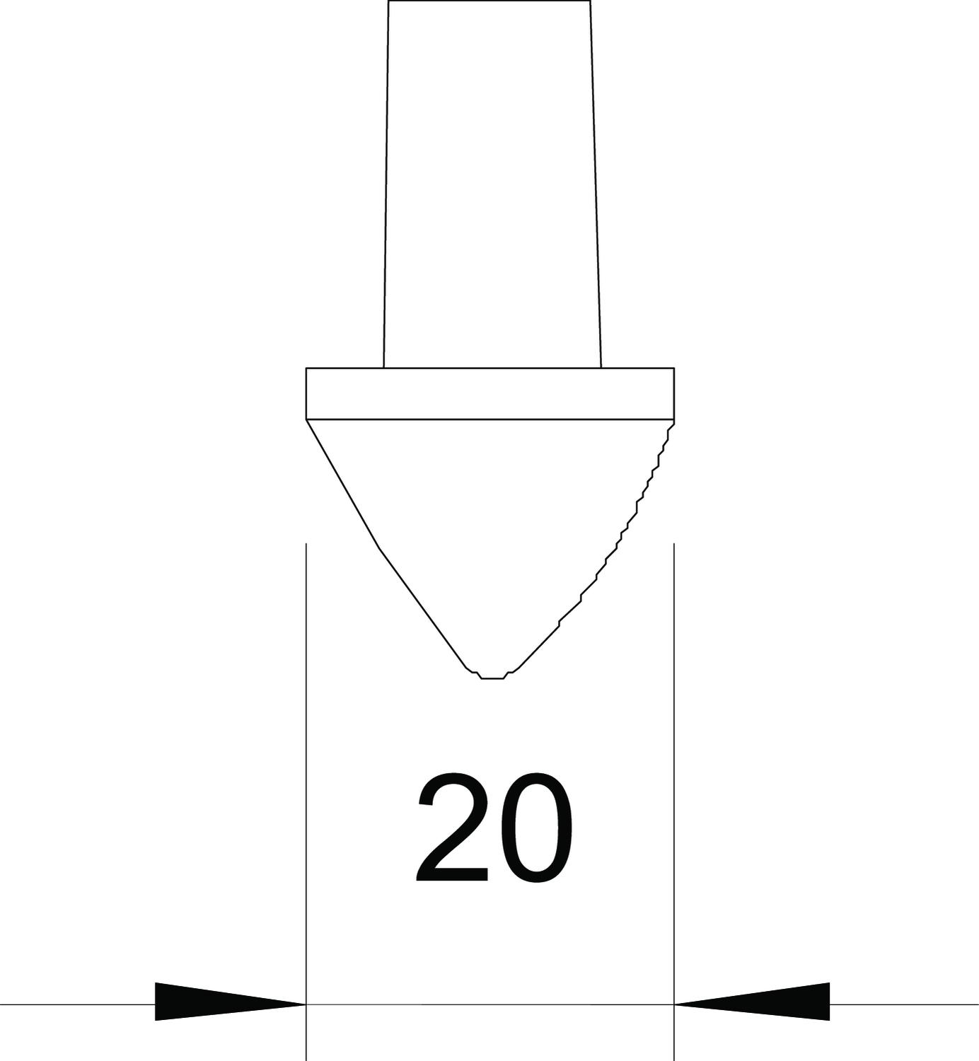 OBO Bettermann Vertr Erderspitze 20mm 1819 20BP