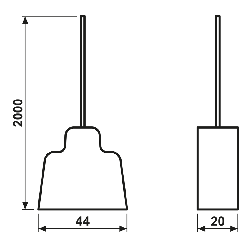 Jung Zugschnur rt 2m mit Karabinerhaken ZS-34 KO5S