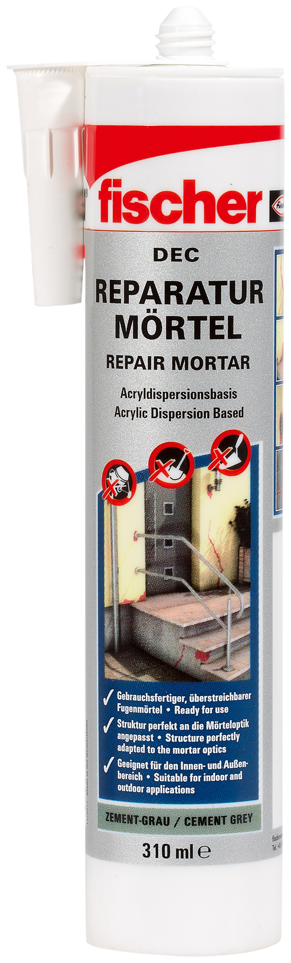 Fischer Deutschl. Reparaturmörtel 310ml DEC CG zementgrau