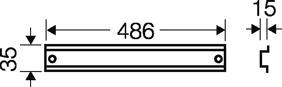 Hensel Tragschiene 486mm lang FP TS 54