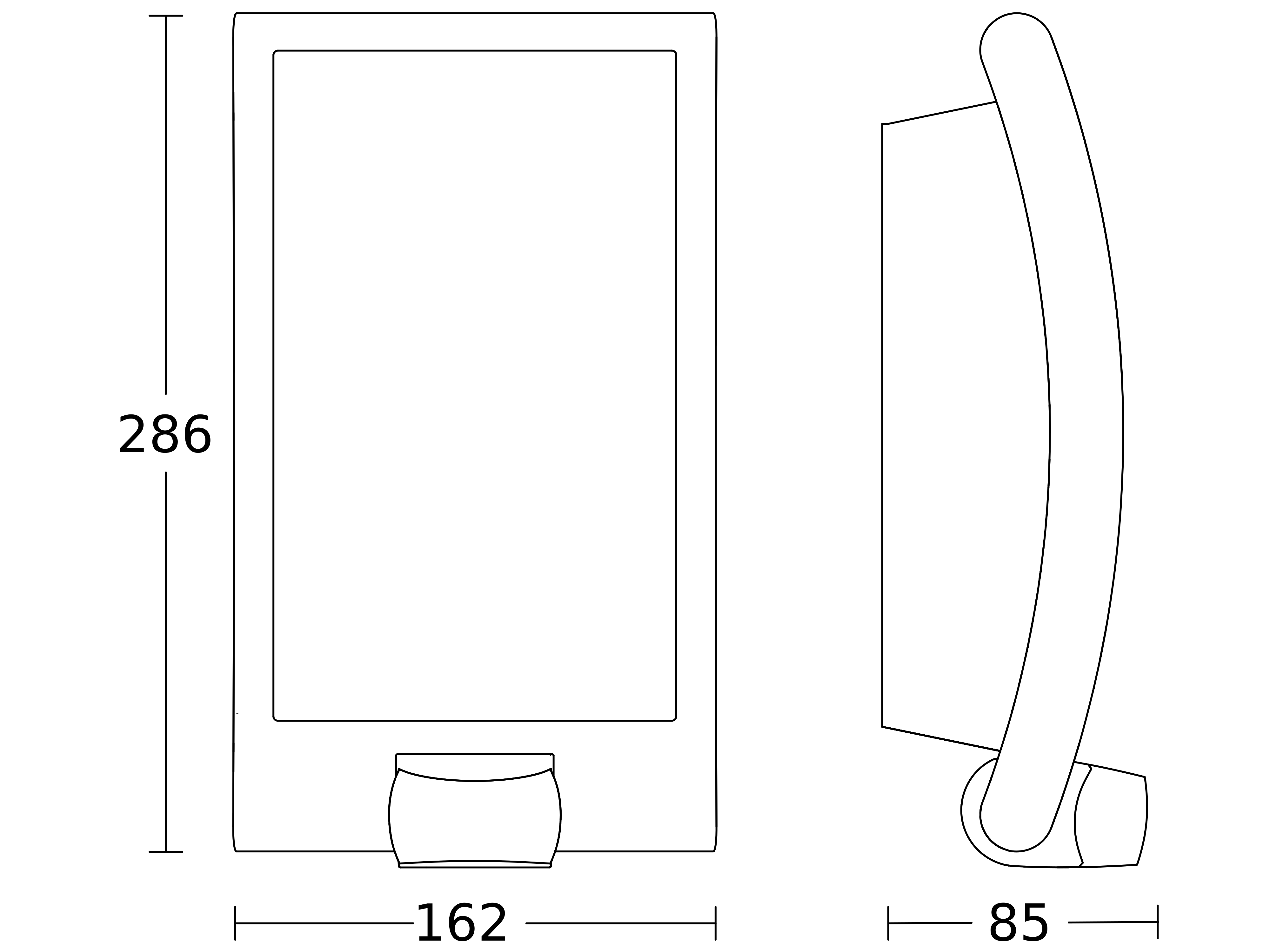 Steinel Sensor-Außenleuchte 89 x 162 x 286 mm L 22 S edelstahl