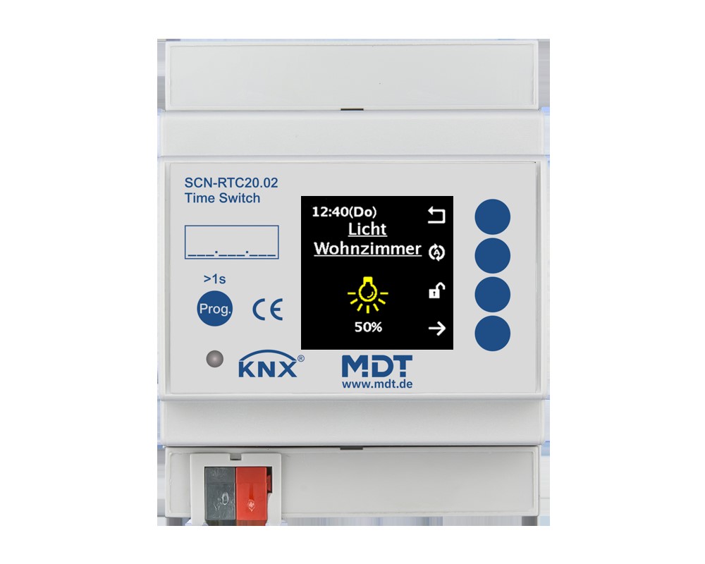 MDT technologies Schaltuhr mit 20 Kanälen Farbdisplay,4TE,REG SCN-RTC20.02