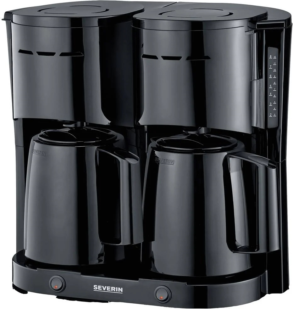 Severin Duo-Thermo-Kaffeeautomat 2x1000W KA 9315 sw
