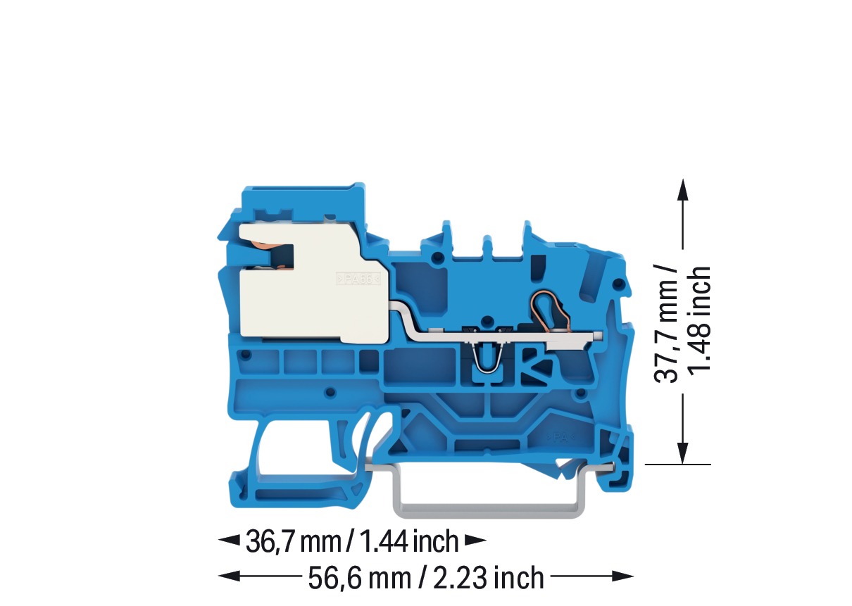 WAGO GmbH & Co. KG Trennklemme 1-Leiter-N, TS 35 2002-7114 WAGO GmbH & Co. KG Trennklemme 1-Leiter-N, TS 35 2002-7114