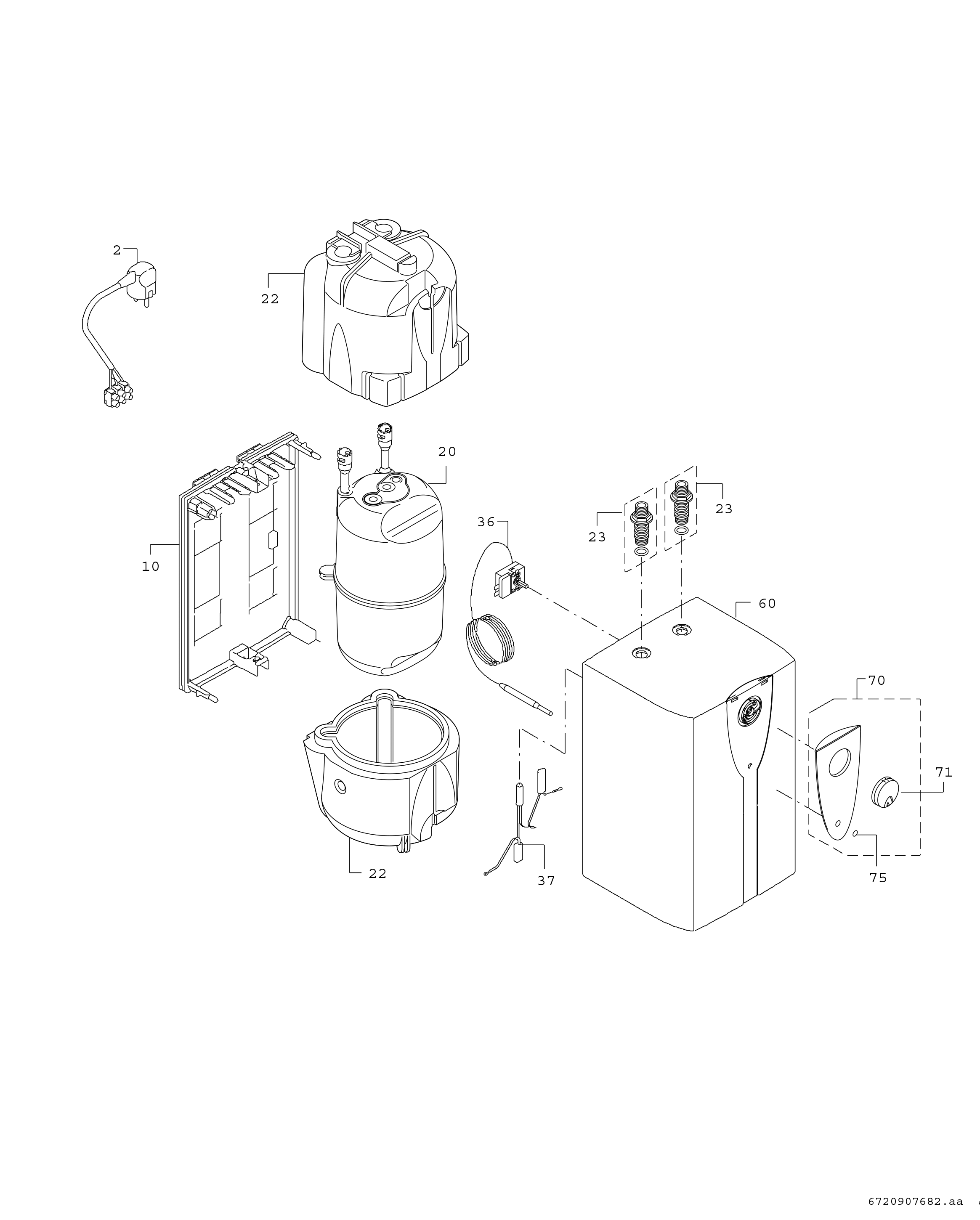 Bosch Thermotechnik Kleinspeicher Untertisch 5l offen 2,2 kw TR1500 TO 5 T