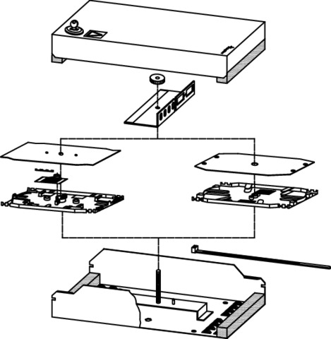 Telegärtner LWL-Kompakt-Spleissbox B/H/T 265x150x57mm 100022181