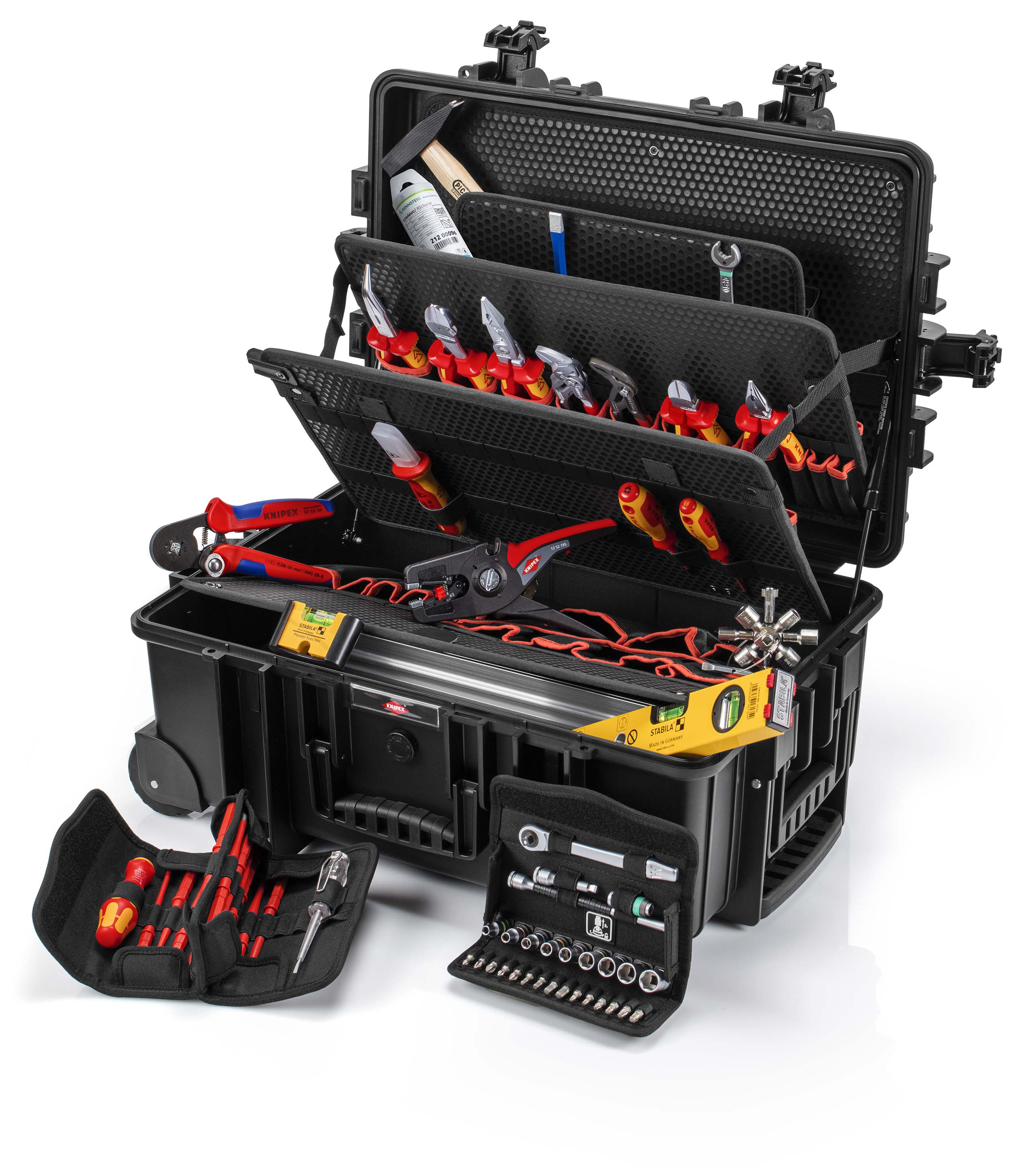 Knipex-Werk Werkzeugkoffer best., flugtauglich 00 21 37