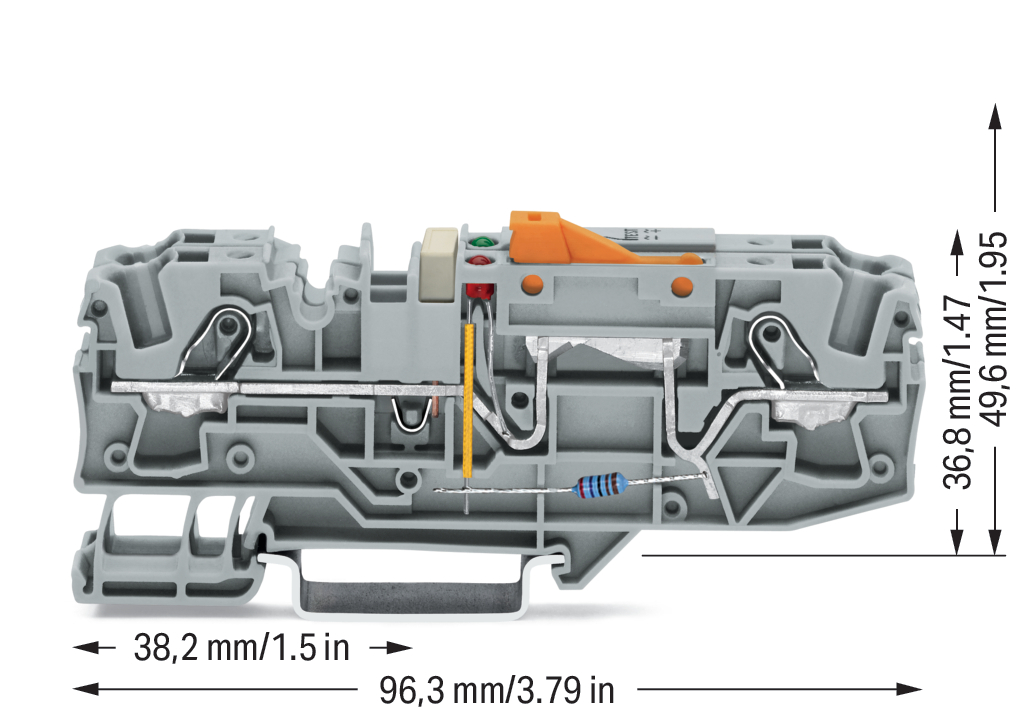 WAGO GmbH & Co. KG Erdleiter-Trennklemme 24V grau 2006-1671/1000-848 WAGO GmbH & Co. KG Erdleiter-Trennklemme 24V grau 2006-1671/1000-848