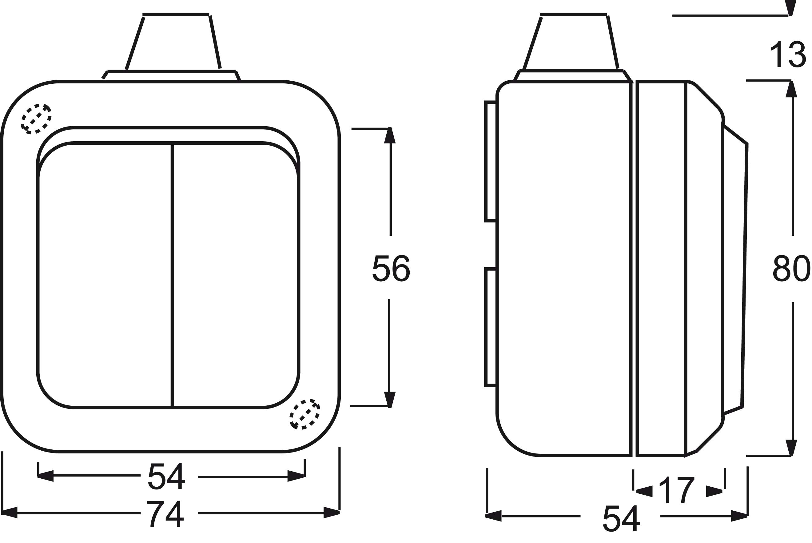 Busch-Jaeger Serienschalter AP 2601/5 WDI