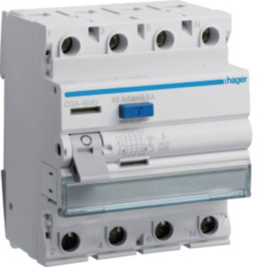 Hager FI-Schutzschalter 4pol. 63A/500mA,6kA CGA463D
