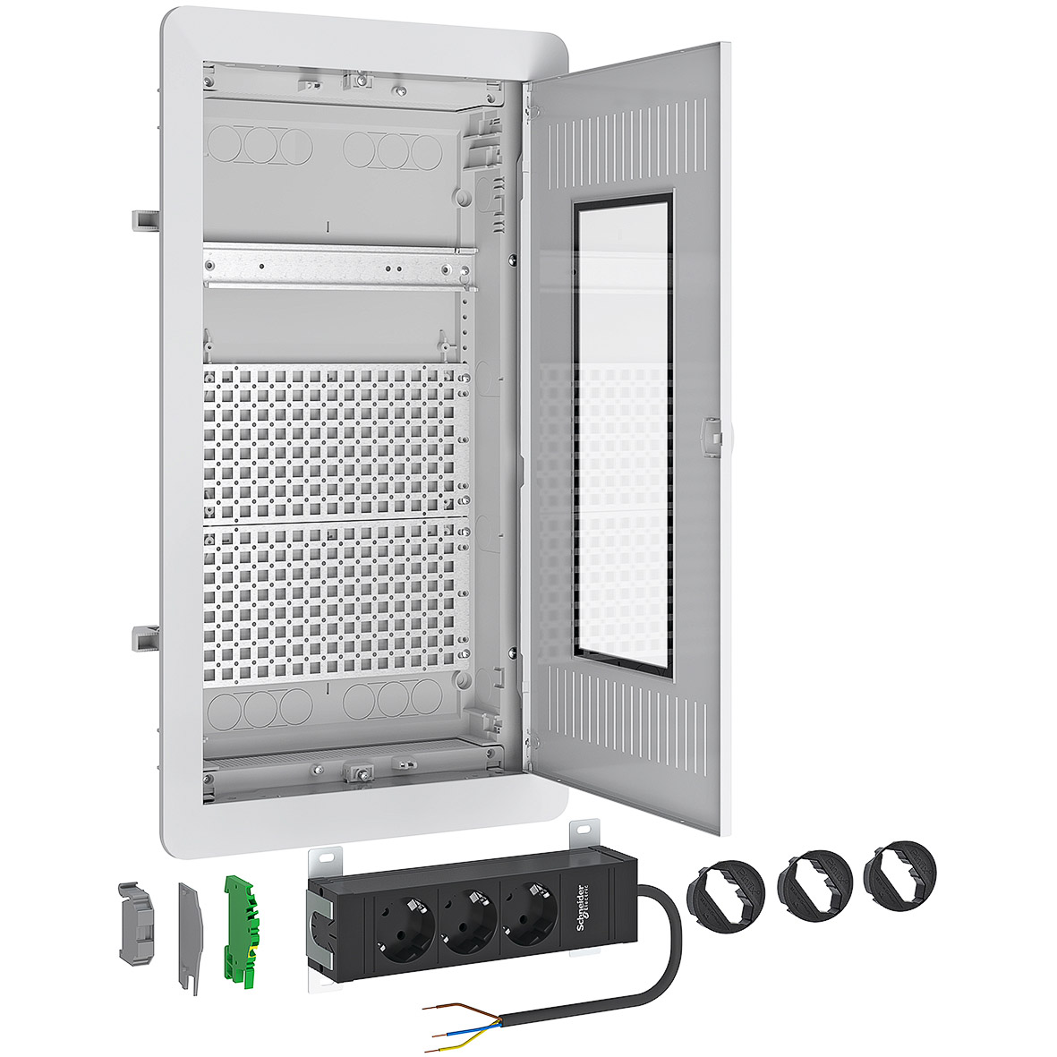 ABN Multimedia-Kleinverteiler AMIGO 3-reihig UP/HW A36TML