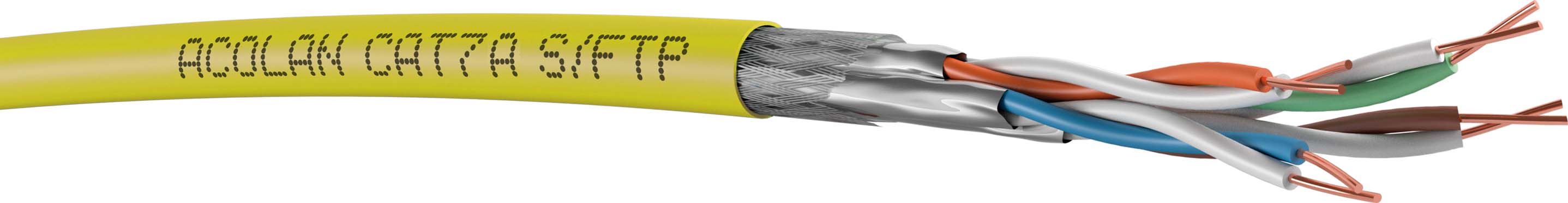 500 M Acome ACOLAN 1500SFS Kat.7A gelb 8P S/FTP AWG22 R8482A-Dca-T500