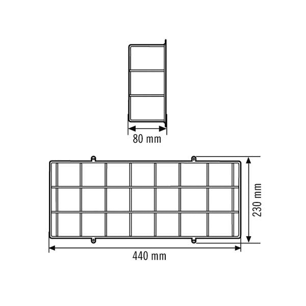 ESYLUX Schutzkorb 80 f. Serie ELX + SLX SLXELXBASKETGUARDWA.