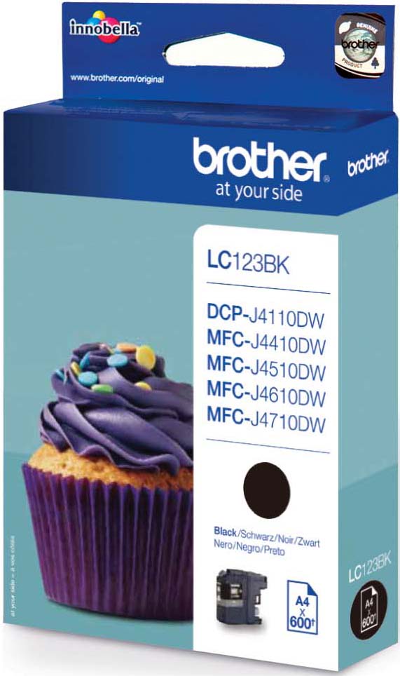 Brother Tintenpatrone sw LC-123BK