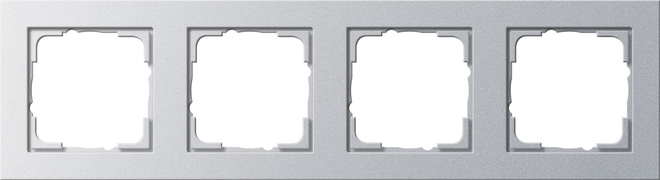 Gira Abdeckrahmen 4f.alu E2 021425