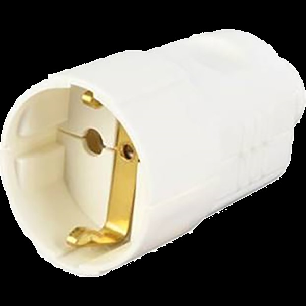 Bachmann Schutzkont.-Kupplung ws, PVC, Zentral 912.270