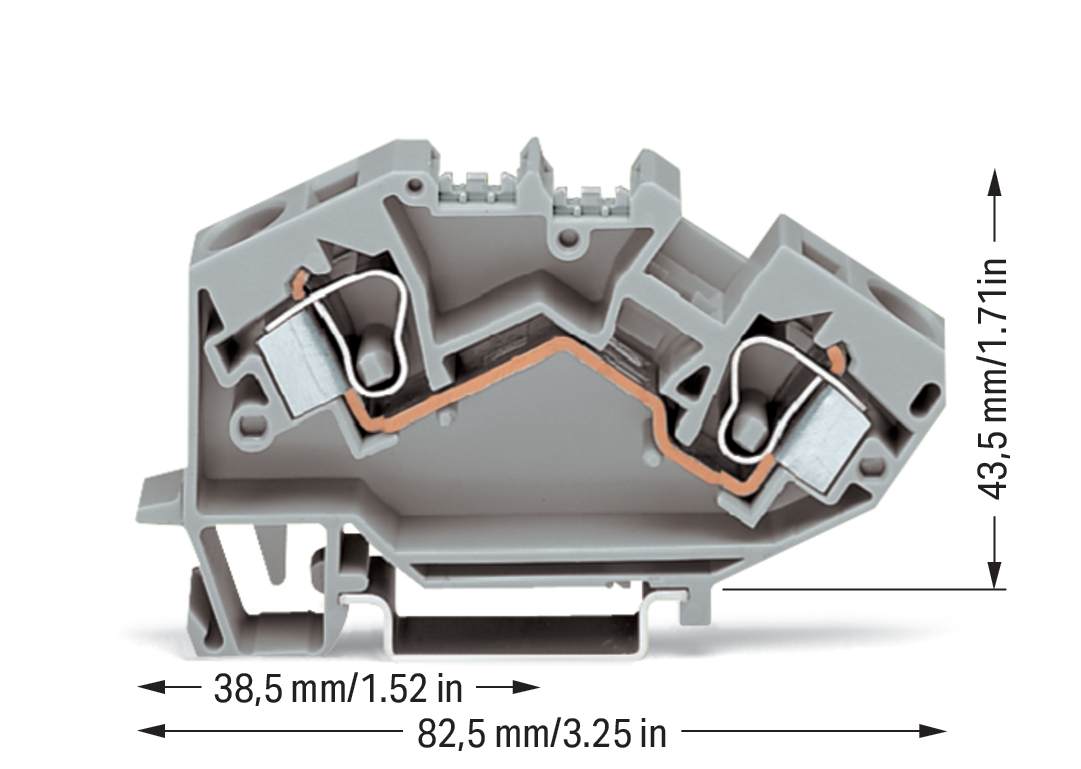 WAGO GmbH & Co. KG Durchgangsklemme 0,2-10mmq grau 784-601