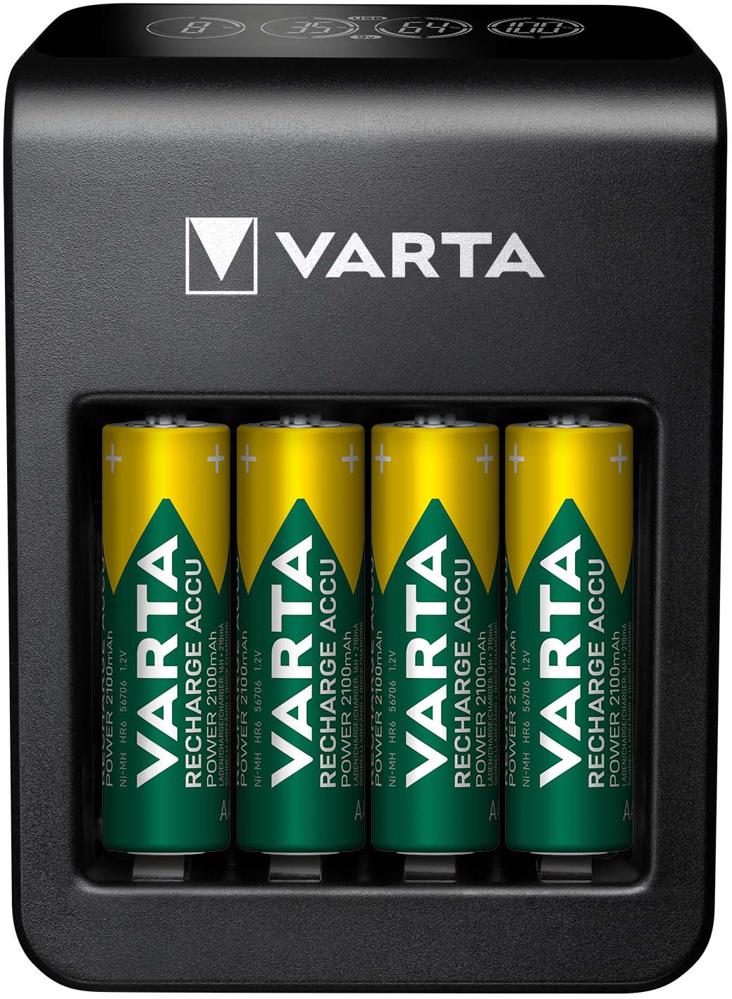 Varta Cons.Varta LCD Plug Charger+ 4xAA 56706 2100mAh 57687101441