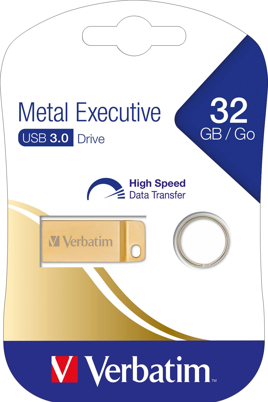 MediaCom-IT USB-Stick 32GB 3.0 Metal Executive VERBATIM 99105 Gold