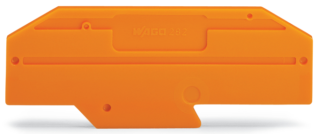 25 STK WAGO GmbH & Co. KG Abschlußplatte orange 282-333