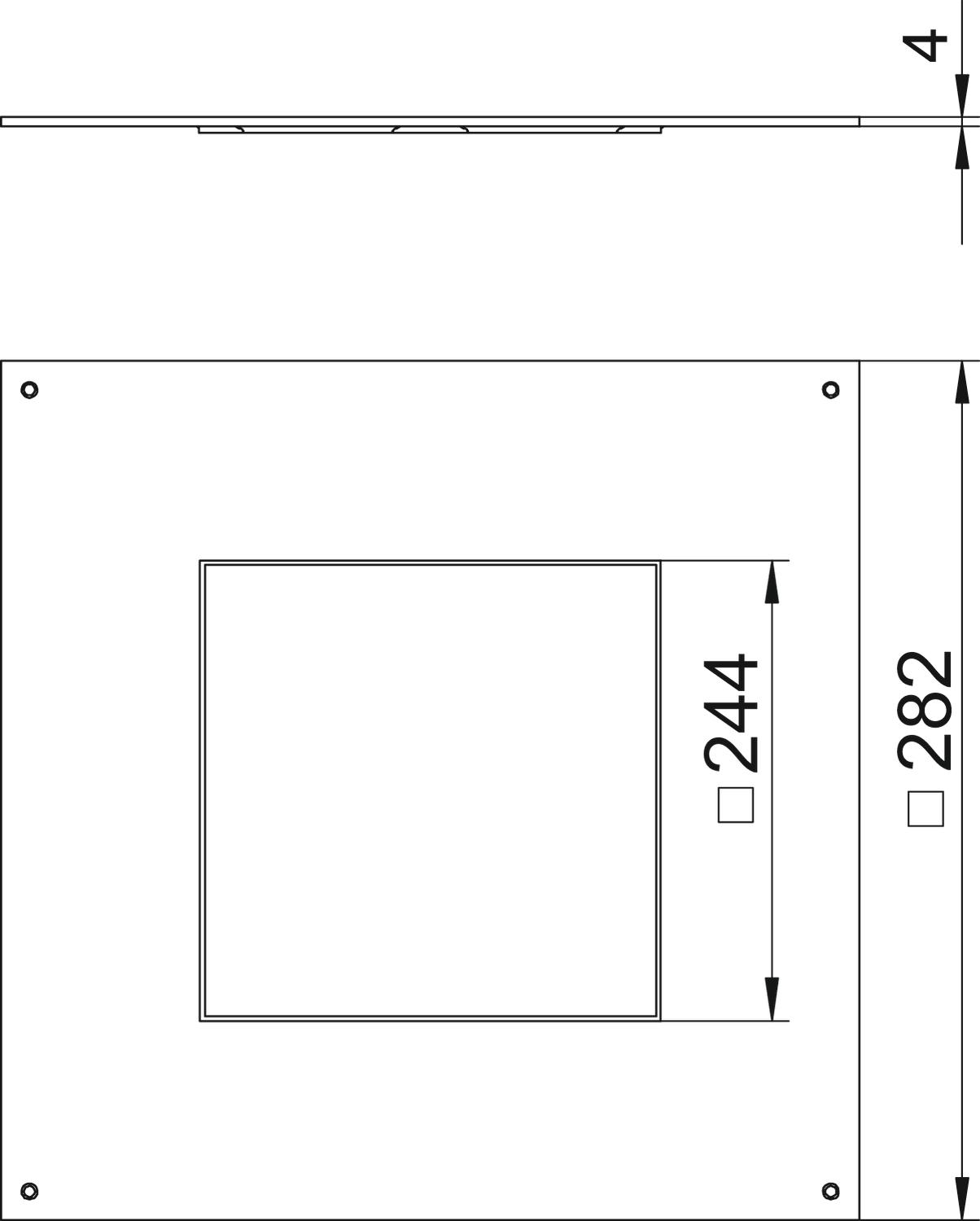 OBO Bettermann Vertr Montagedeckel 250-2/3 für GES9 DUG 250-3 9