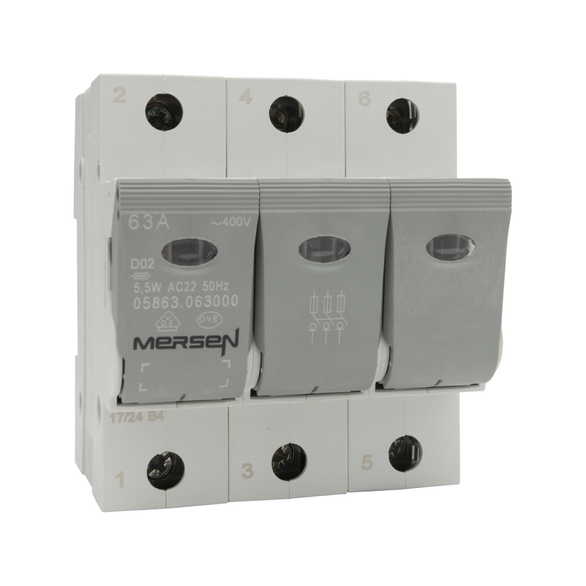 Mersen Lasttrennschalter NEOZED D02 63A/230/400V 3-p 05863.063000