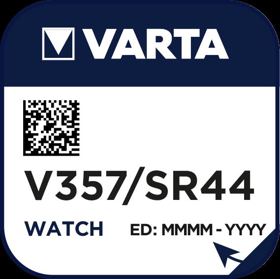 10 STK Varta Cons.Varta Uhren-Batterie 1,55V/143mAh/Silber V 357 Stk.1