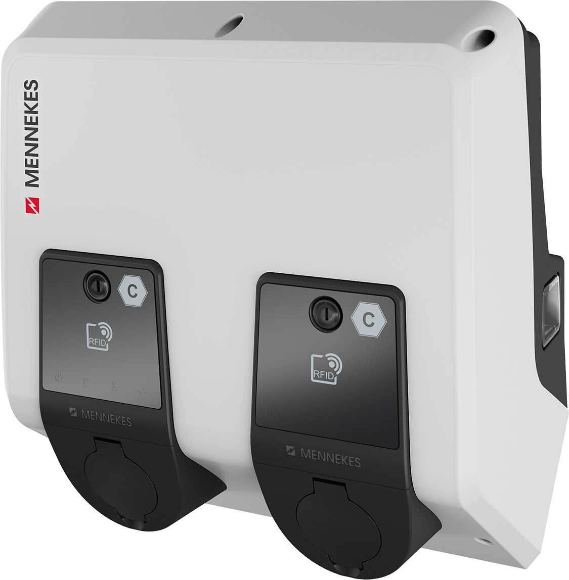Mennekes E-Mobil. Twincharge Doppelwallbox AMTRON AMTProf TCX 22 Twin