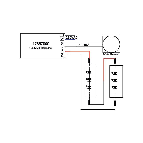 Brumberg Leuchten LED-Konverter 350mA 18W 1-10V dim 17657000