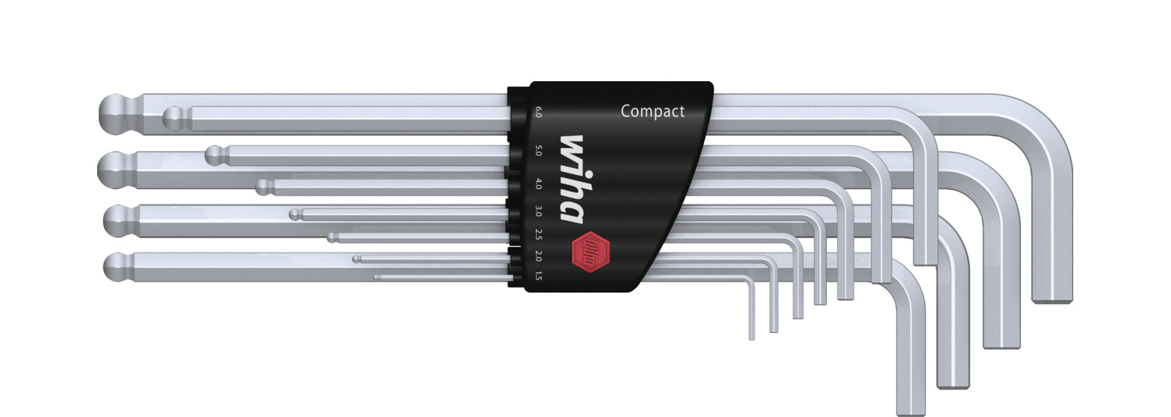 Wiha 6-Kant-Stiftschlüsselsatz mit Kugelkopf 369H11 11tlg