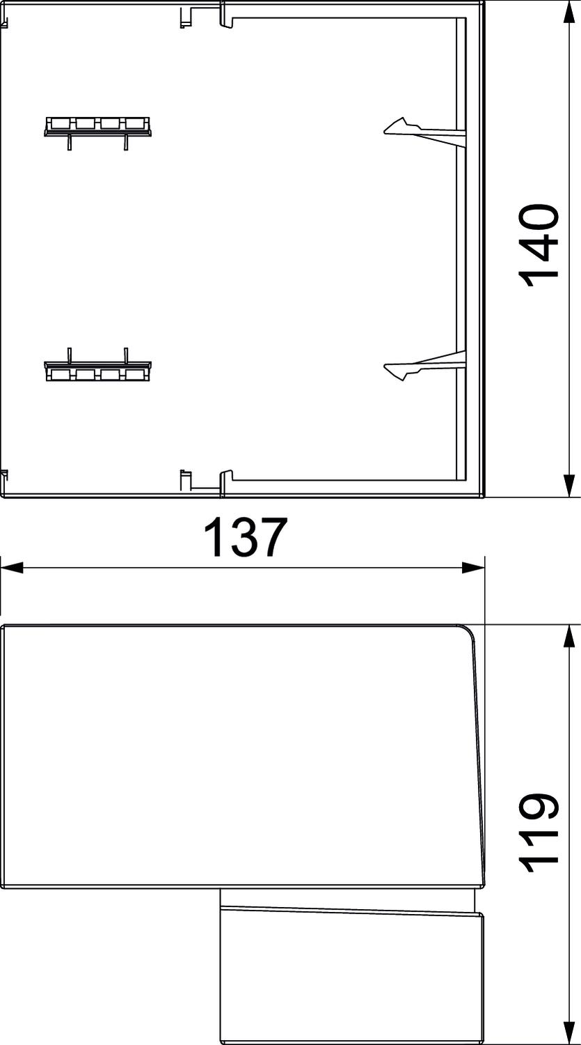 Rehau SIGNA BASE Außeneck 70x130, RAL9010 BRK AE70130 rws