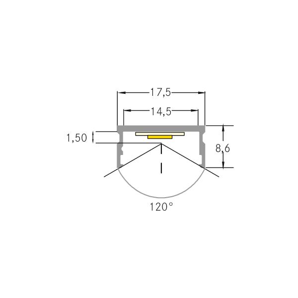 Brumberg Leuchten LED-Alu Profil 2000mm 53604260