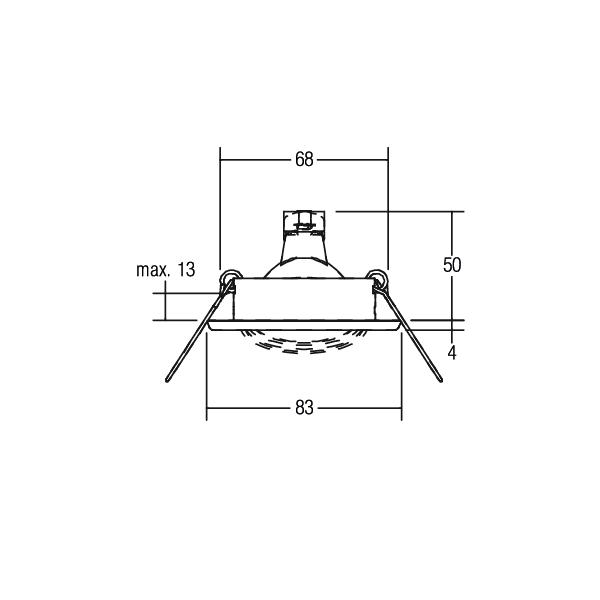 Brumberg Leuchten Einbauleuchte 50W eds ws 00219107