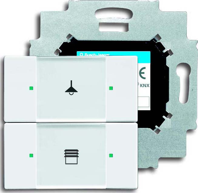 Busch-Jaeger Tastsensor 2fach m.Busankoppler 6126/01-84