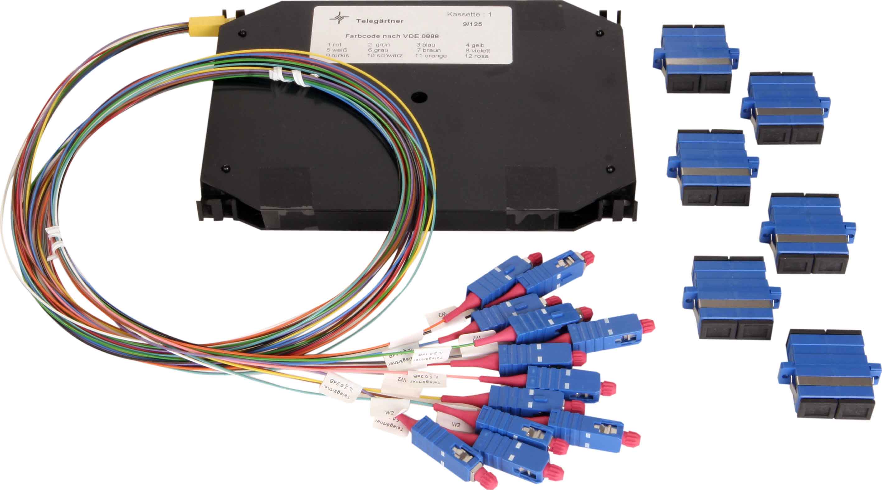 Telegärtner LWL Erweiterungs-Set 6xSCD 50/125 OM3 TN-ES-6SCD-50-OM3 Telegärtner LWL Erweiterungs-Set 6xSCD 50/125 OM3 TN-ES-6SCD-50-OM3