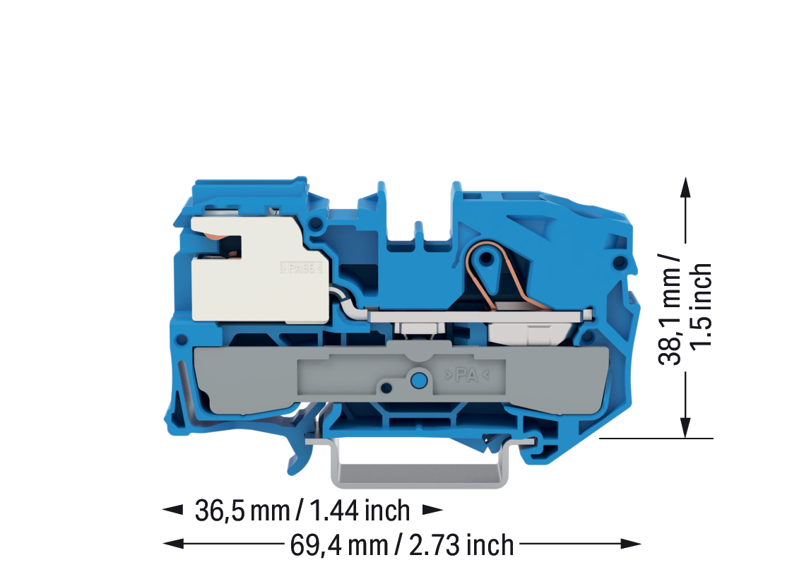 WAGO GmbH & Co. KG Trennklemme 1-Leiter-N, TS 35 2016-7114 WAGO GmbH & Co. KG Trennklemme 1-Leiter-N, TS 35 2016-7114