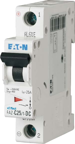 Eaton Leitungsschutzschalter C 6A DC, 1p FAZ-C6/1-DC